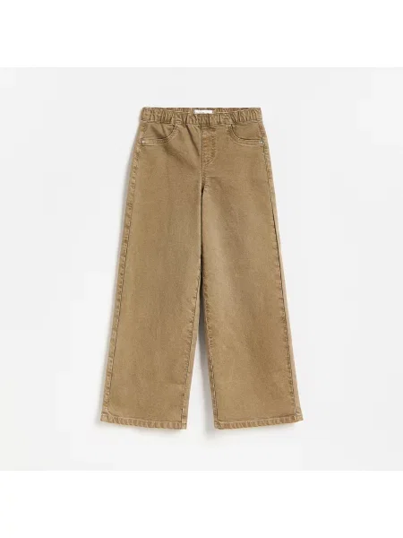 Reserved Wide leg jeggings barnászöld