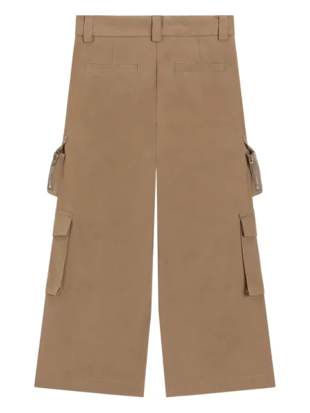 Dětské cargo kalhoty Dolce & Gabbana hnědé
