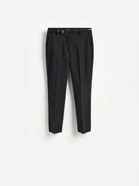 Reserved Pantaloni cu curea negru