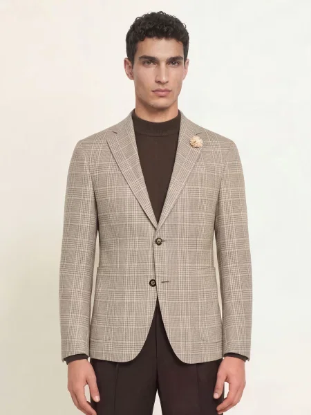 Joop! Sako Hoverest Extra Slim Fit světle šedá