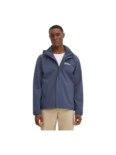 Jack Wolfskin kurtka przeciwdeszczowa Trailtime 2L niebieski