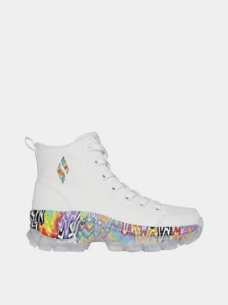 Кожаные кеды Skechers белые