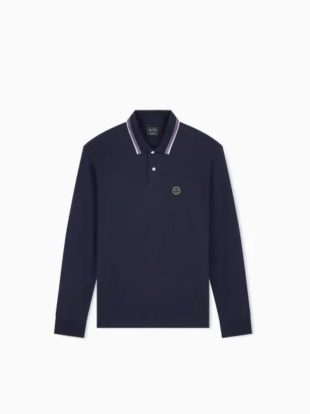 Поло Armani Exchange темно-синій синє