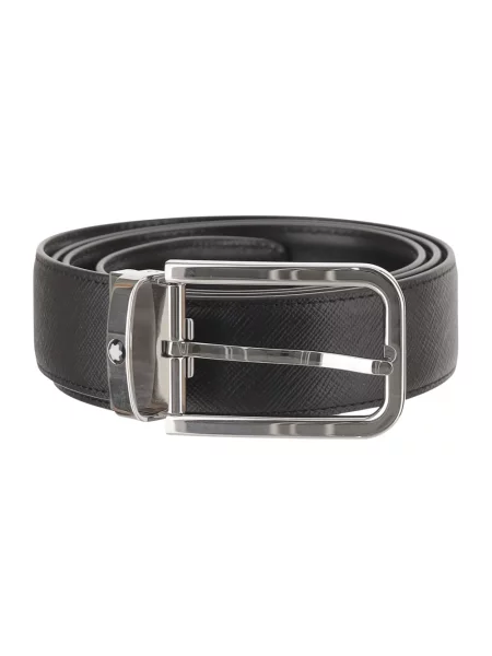 Pasek Montblanc skórzany czarny