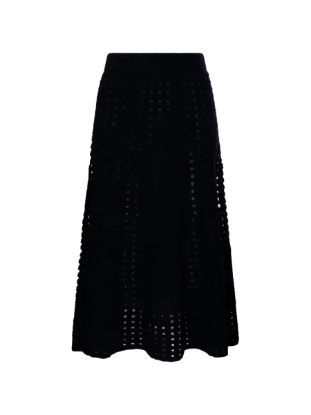 Fustă midi Nude tricotate negru