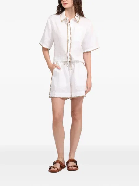 Pantaloni scurți Las Sureñas de in alb
