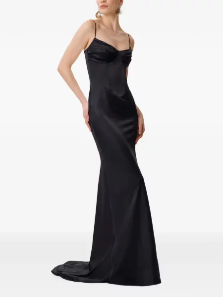 Rochie Framboise din satin negru