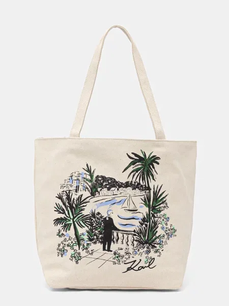 Karl Lagerfeld torebka shopper K/ESSENTIAL beżowa