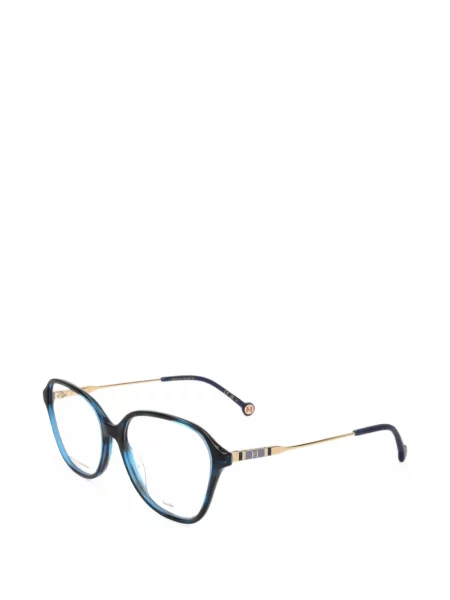 Ochelari de soare Carolina Herrera cu imprimeu geometric albastru
