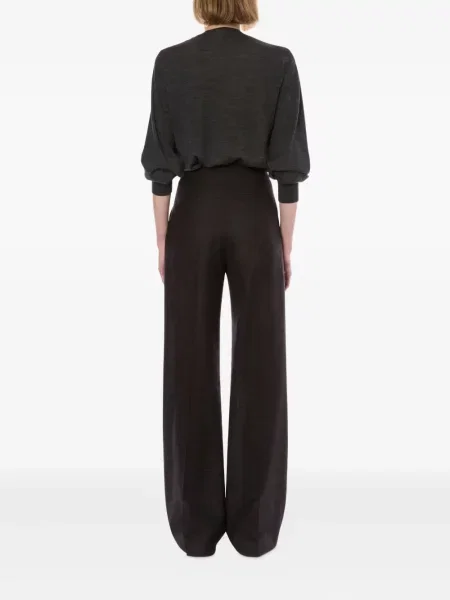 Pantaloni Alberta Ferretti de lână gri