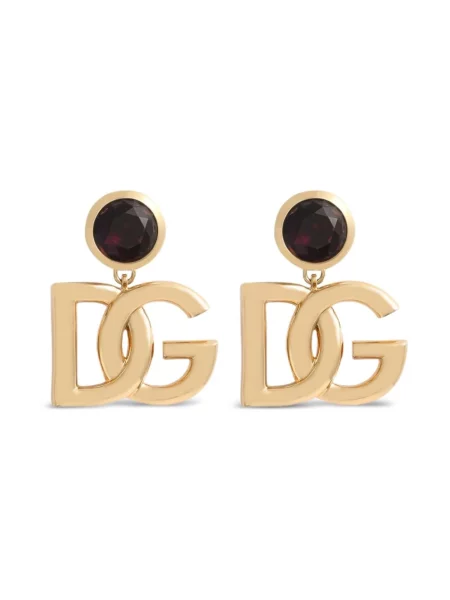 Kolczyki Dolce And Gabbana z logo żółte