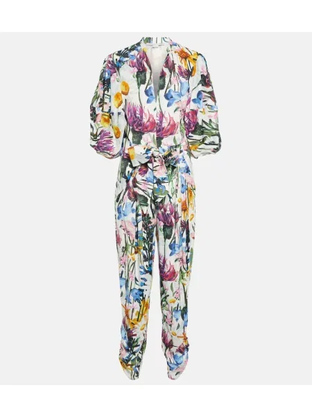 Salopetă Stella Mccartney cu model floral cu decolteu în V