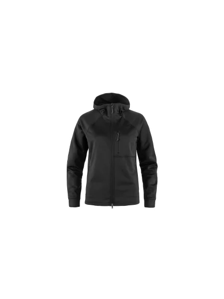 Fjällräven Abisko Grid Fleece Hoodie W Kobiety Bluzy i bluzy z kapturem Fjällräven Size: XS czarny