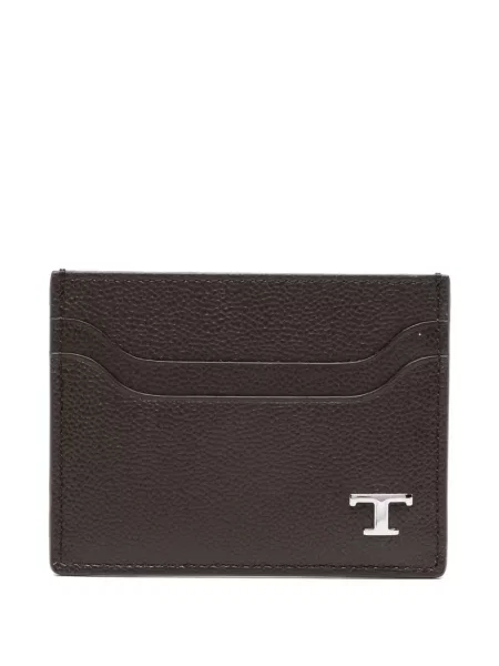 Portofel Tod's din piele cu autograf maro