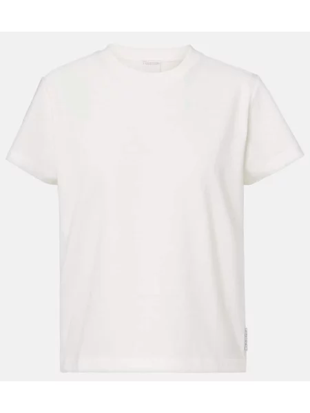 Tricou Calvin Klein din jerseu alb