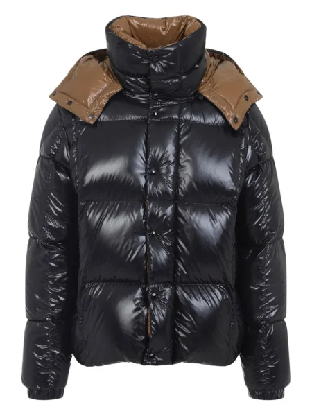 Яке Moncler с качулка черно