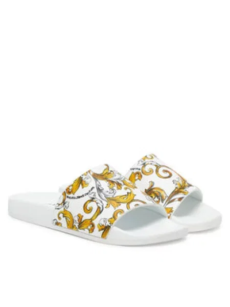 Pantofle Versace Jeans Couture bílé