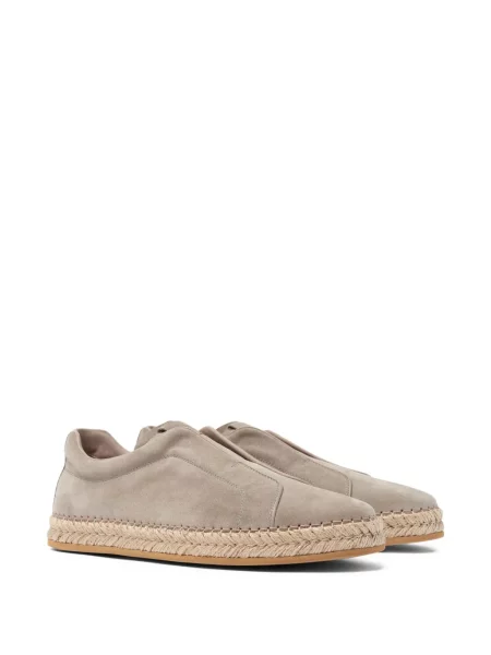 Espadrile Scarosso din piele de căprioară gri