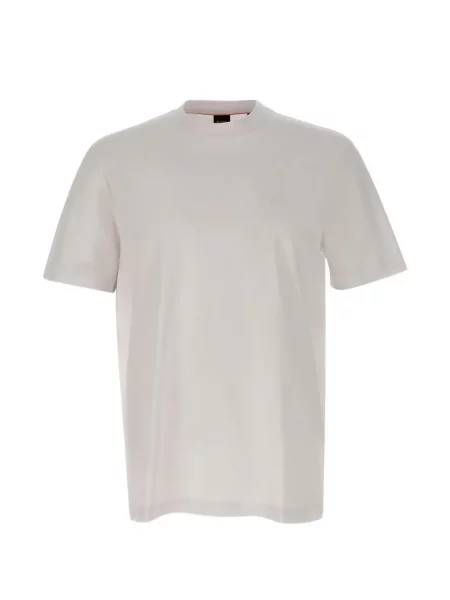 Tricou Boss cu broderie alb