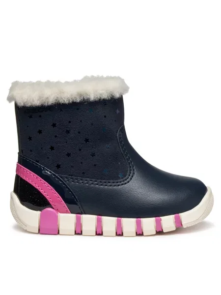 Geox Zimski škornji B Iupidoo Mornarsko modra