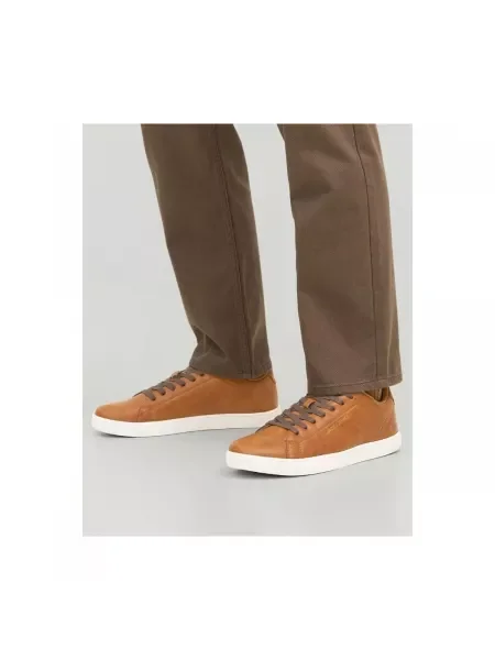 JACK & JONES Rövid szárú sportcipők konyak / arany barna