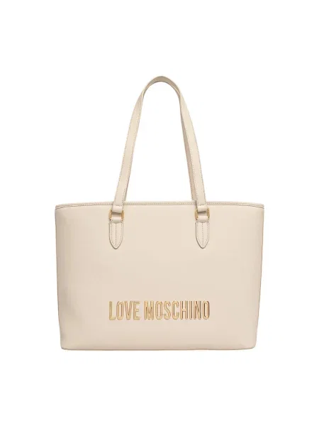 Geantă LOVE MOSCHINO Bej alb