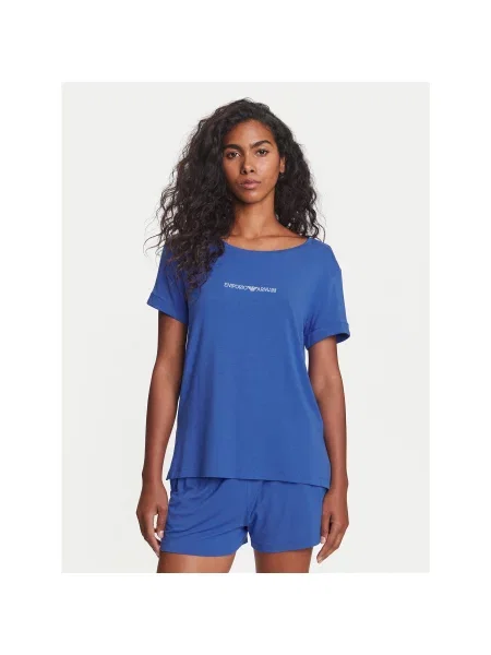 Emporio Armani Majica Regular Fit modra