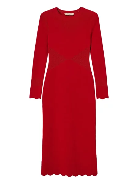 Rochie Twinset tricotate de costum roșu