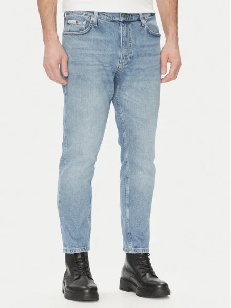 Calvin Klein Jeans Blugi Tapered Fit albastru
