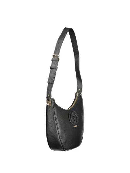 Lniana torebka Guess czarna