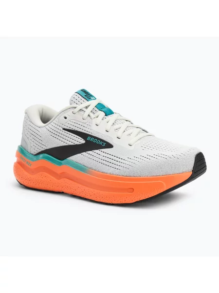 Brooks Ghost Max 2 férfi futócipő oyster mushroom/narancs/teal Ghost Max 2 szürke