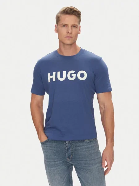 HUGO majica muška od pamuka Dulivio ljubičasta