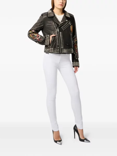 Geacă Philipp Plein cu broderie negru