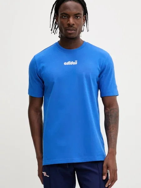 Тениска adidas Originals GRFX TEE лилаво с принт виолетово