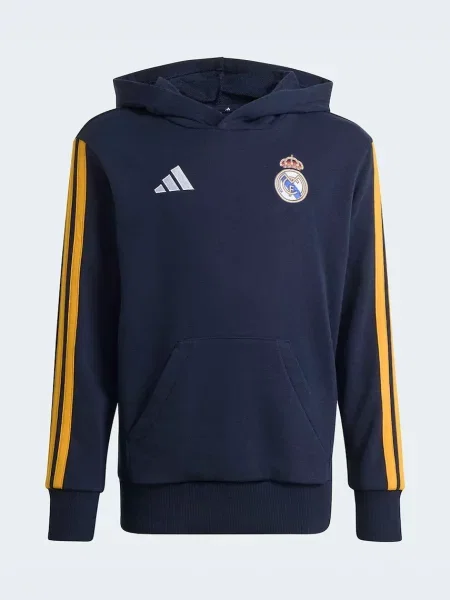 Adidas Performance mikina s kapucňou detská s bavlnou REAL MADRID