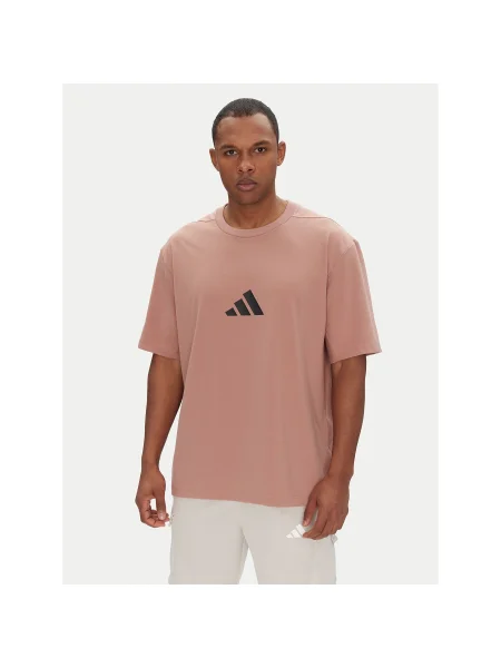 Adidas Póló Z.N.E. Loose Fit rózsaszín