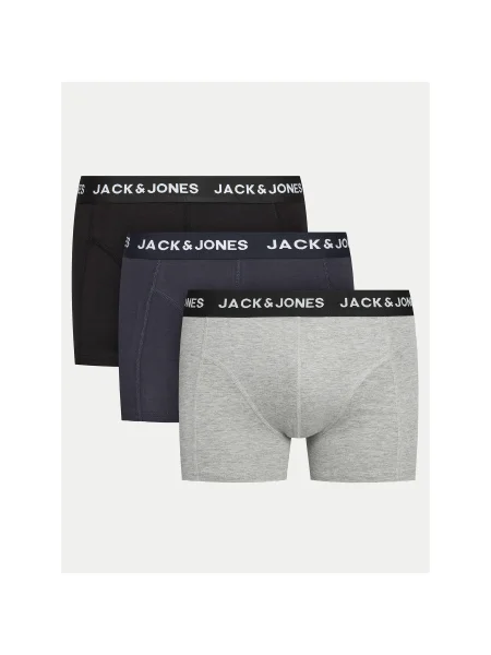 JACK & JONES Boxeralsók ANTHONY tengerészkék / szürke melír / fekete fehér