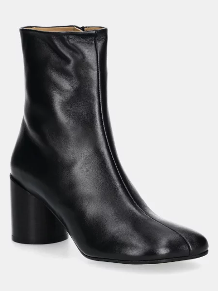 Maison Margiela cizme de piele femei cu drept negru