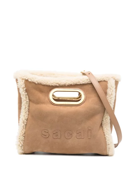 Geantă shopper Sacai din piele de oaie