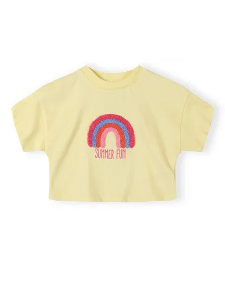 MINOTI Tricou / galben deschis / roz / magenta albastru