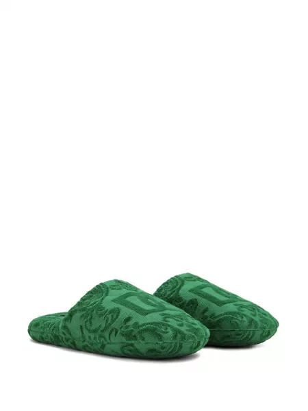 Žakárové bačkory Dolce & Gabbana zelené