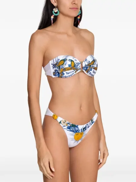 Grafic bikini Amir Slama alb