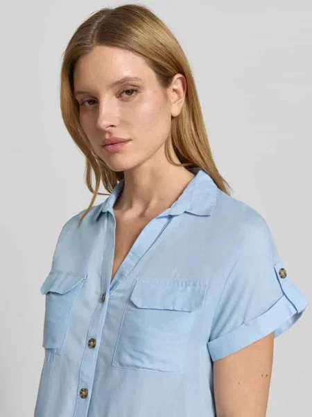 Bluzka koszulowa o kroju regular fit z czystej model BUMPY' Vero Moda