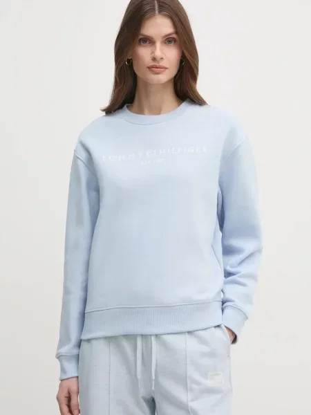 Tommy Hilfiger Суитшърт Светлосиньо синьо