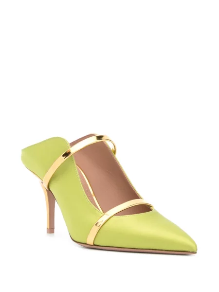 Papuci tip mules Malone Souliers din satin verde