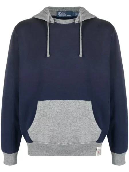 Cămașă Polo Ralph Lauren cu broderie cu decolteu rotund de lână albastru