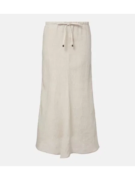 Fusta maxi Brunello Cucinelli de in bej