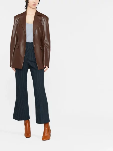 Platėjantys platėjančios kelnės Stella Mccartney mėlyna