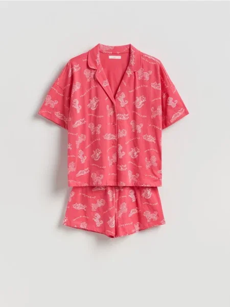 Reserved Pijama din două piese din roz-fuchsia roz