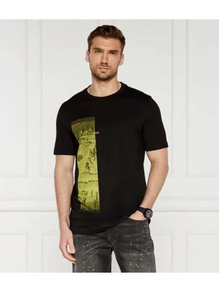 BOSS ORANGE Tricou negru